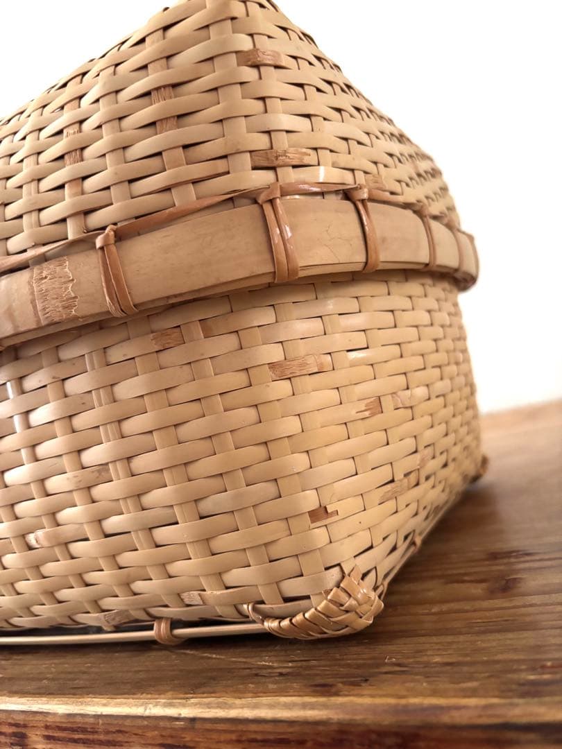 蓋付きバスケット　かご　つづら　行李　こおり　小