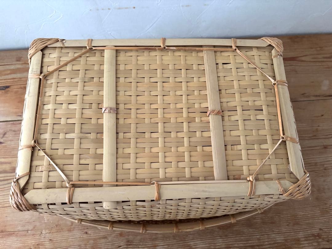 蓋付きバスケット　かご　つづら　行李　こおり　小