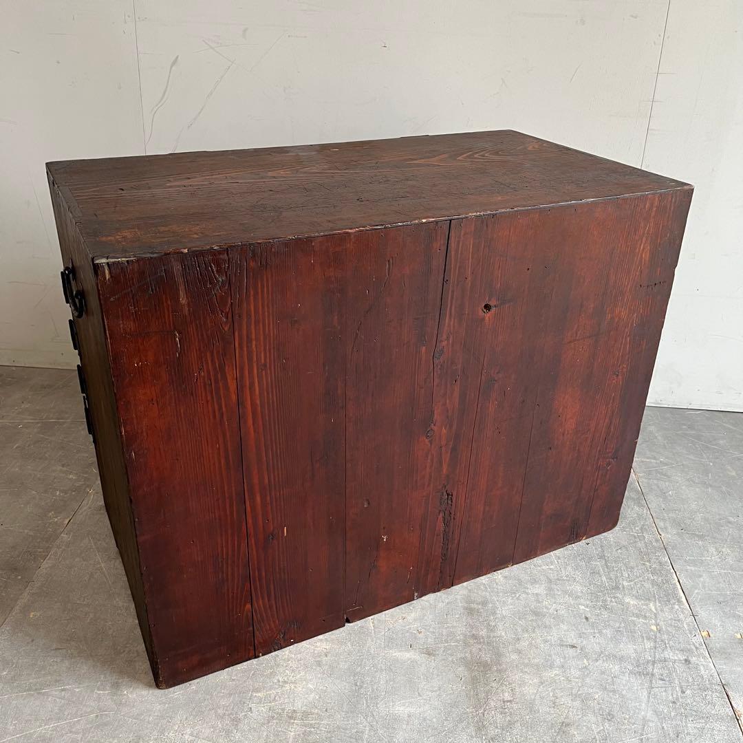 アンティーク 時代箪笥 シェルフ キャビネット テレビ台 無垢材 レトロ