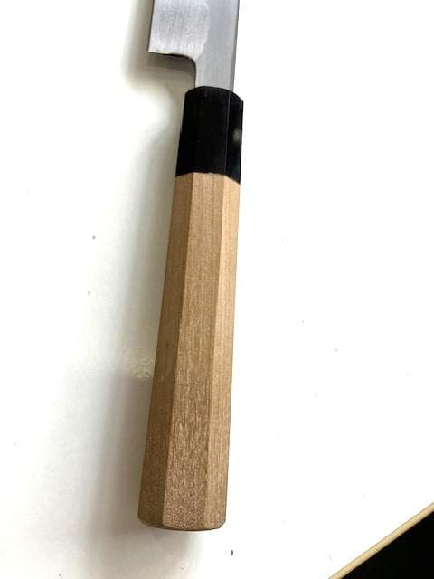 柳刃包丁　刺身包丁　青鋼　八角柄　さや付　正宗別作　高級御料理庖丁　300mm