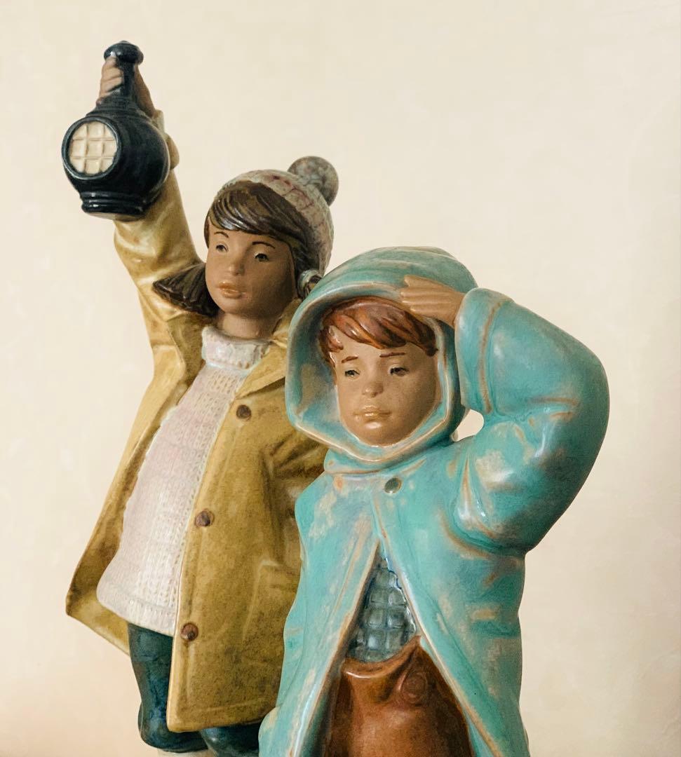 リヤドロ《AHOY THERE》グレス【絶版・貴重・美品】専用箱有り