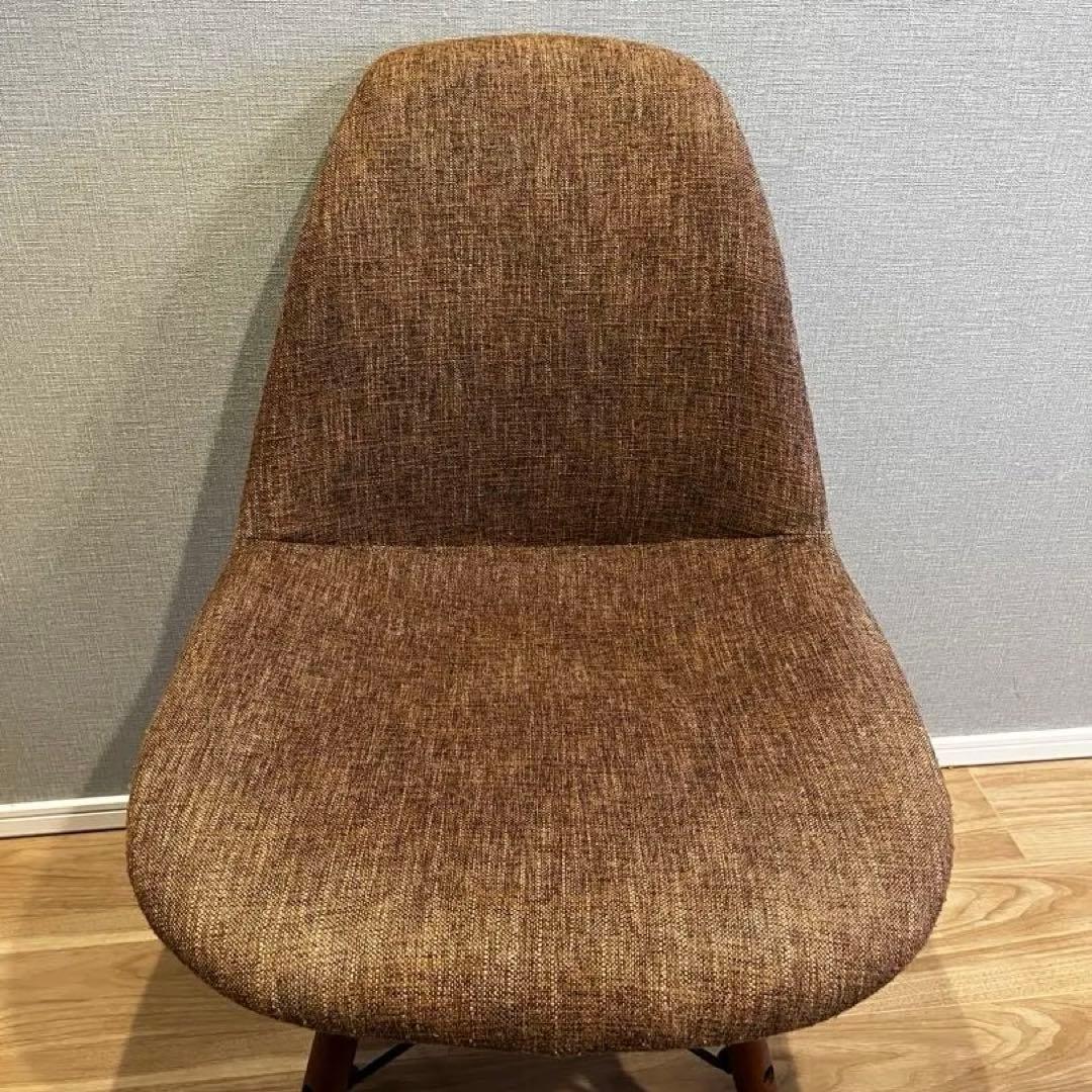 イームズチェア/ダイニングチェア/ファブリック/ブラウン