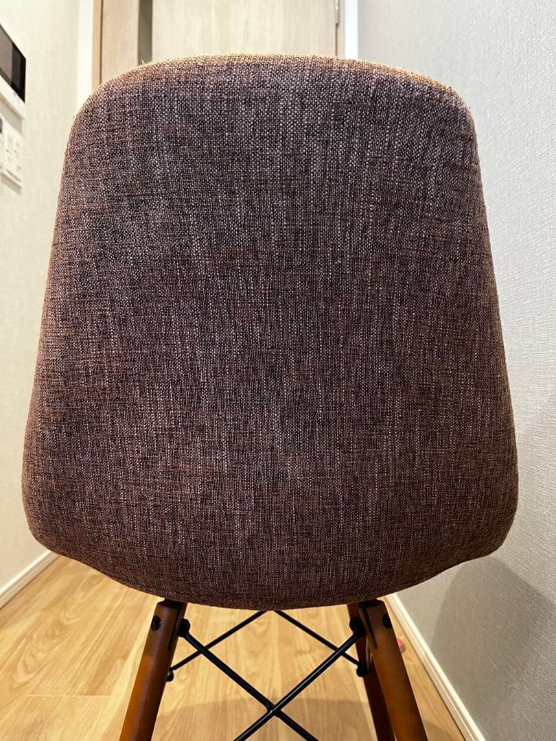イームズチェア/ダイニングチェア/ファブリック/ブラウン