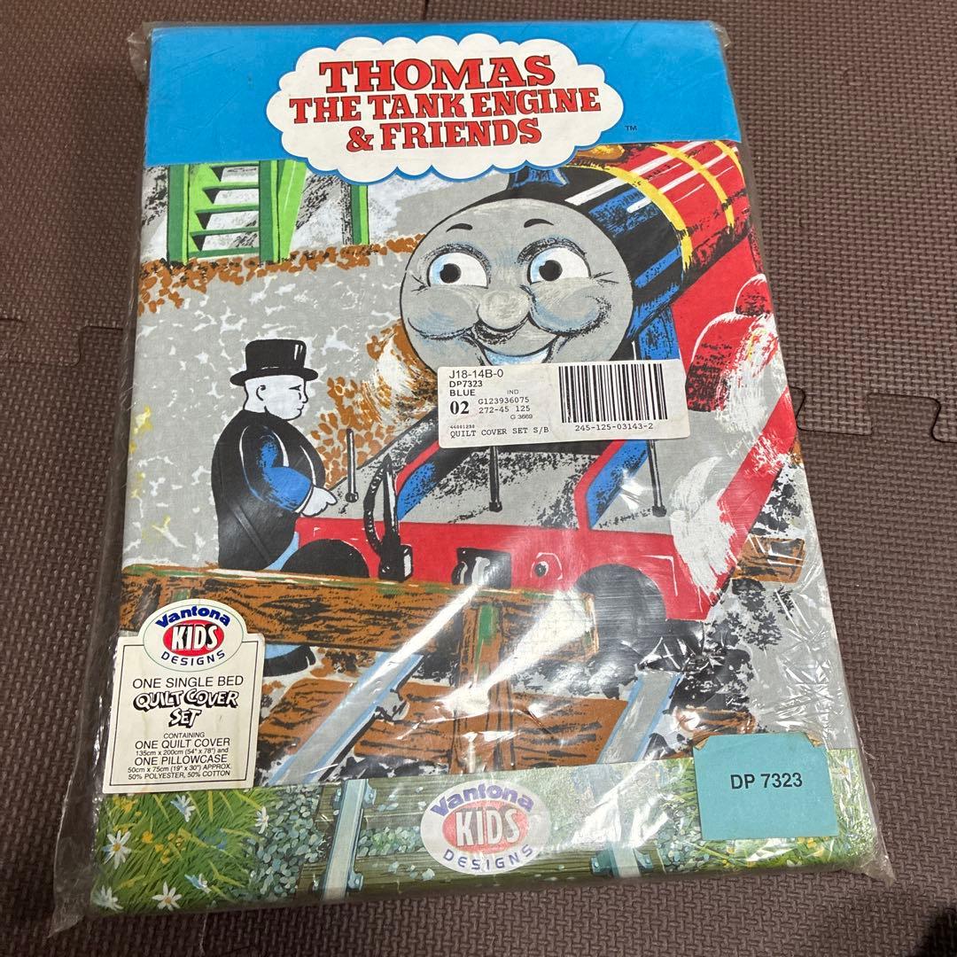 ‼️超希少品新品未使用品‼️トーマスの機関車のベッドカバーセット　掛けカバー枕カバー