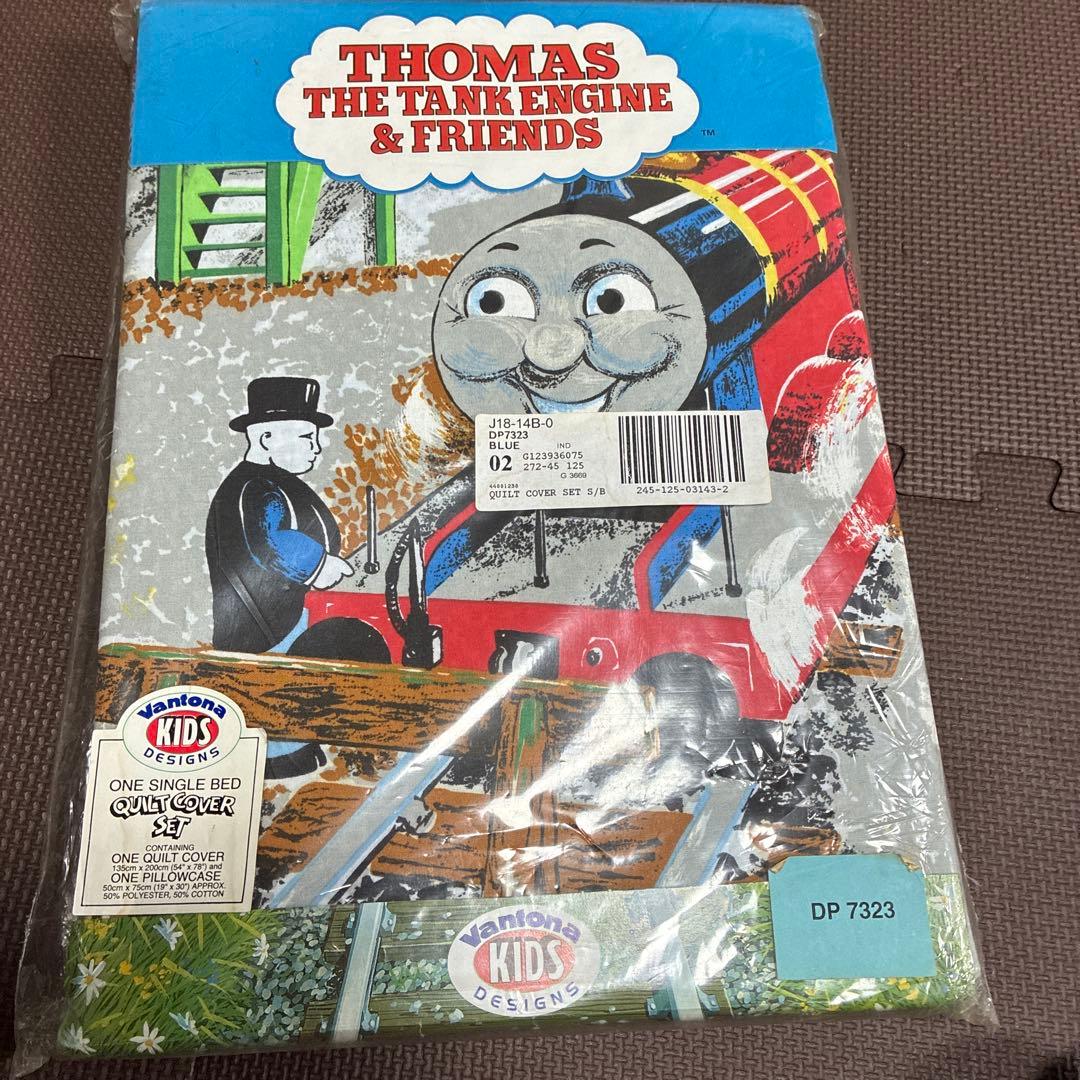 ‼️超希少品新品未使用品‼️トーマスの機関車のベッドカバーセット　掛けカバー枕カバー