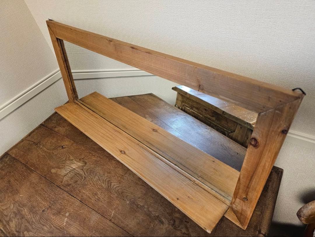 木製フレーム　ミラー【送料込】