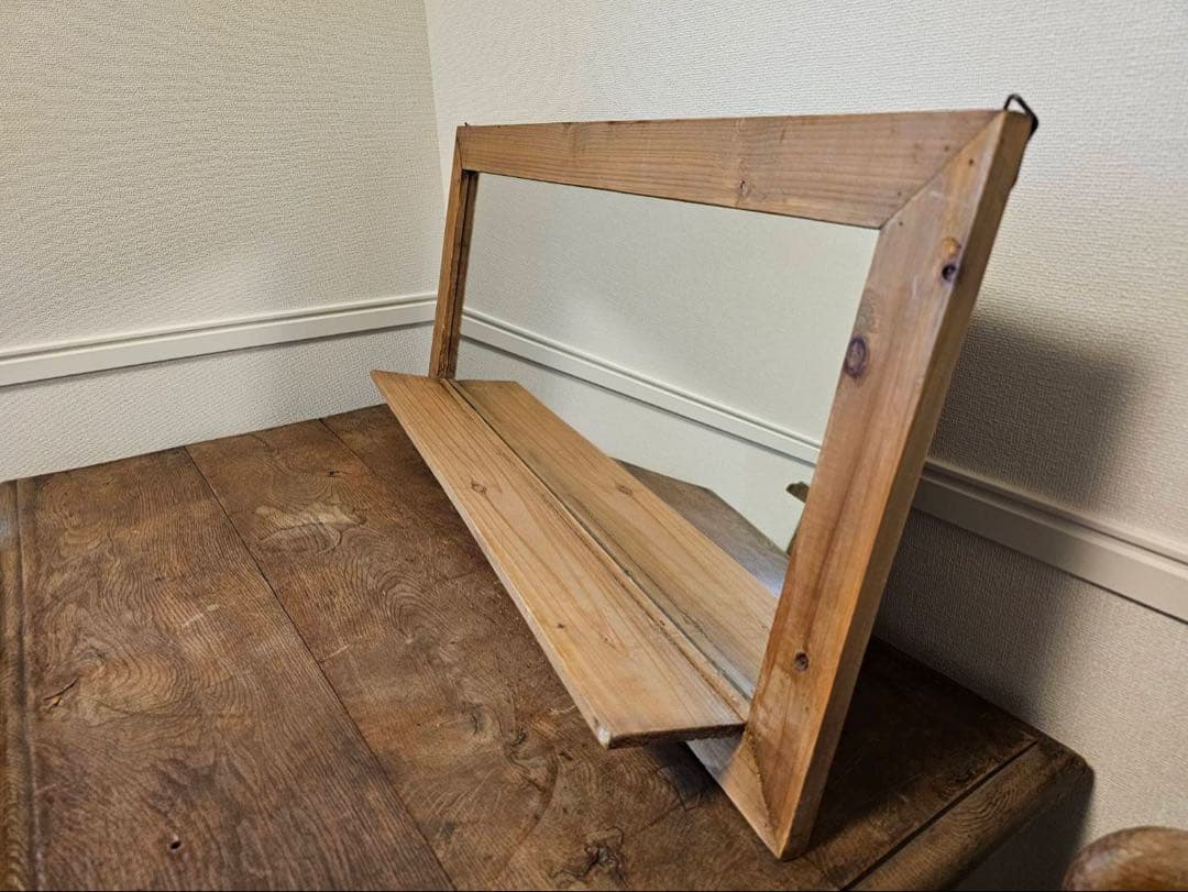 木製フレーム　ミラー【送料込】