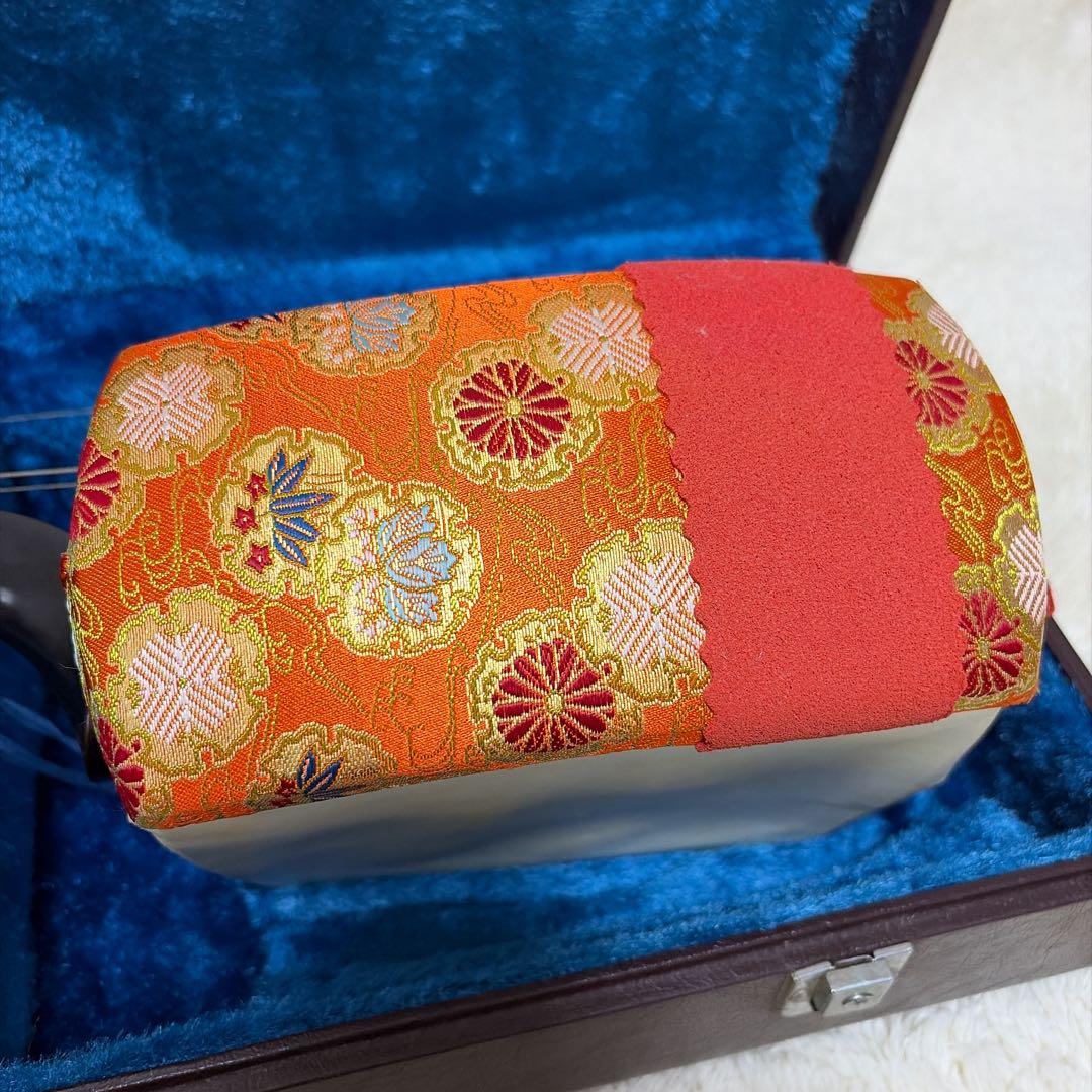 三味線 三つ折り ハードケース付き 合皮胴 お稽古用 ジャンク