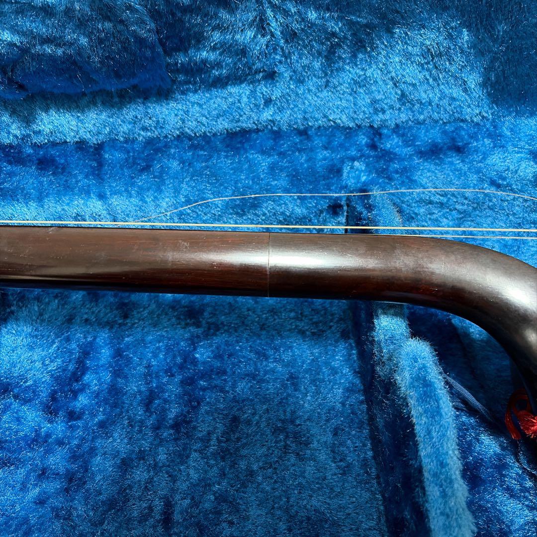 三味線 三つ折り ハードケース付き 合皮胴 お稽古用 ジャンク