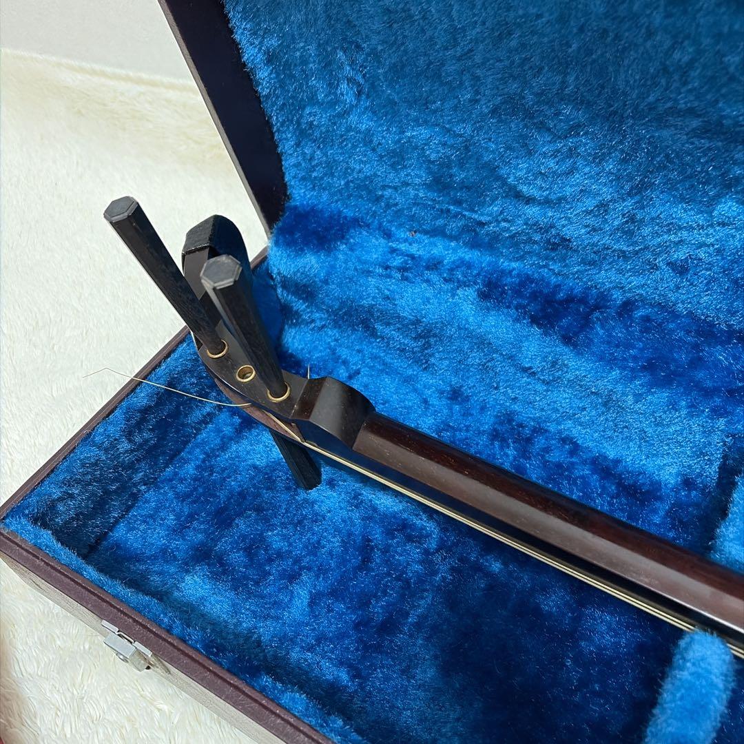 三味線 三つ折り ハードケース付き 合皮胴 お稽古用 ジャンク