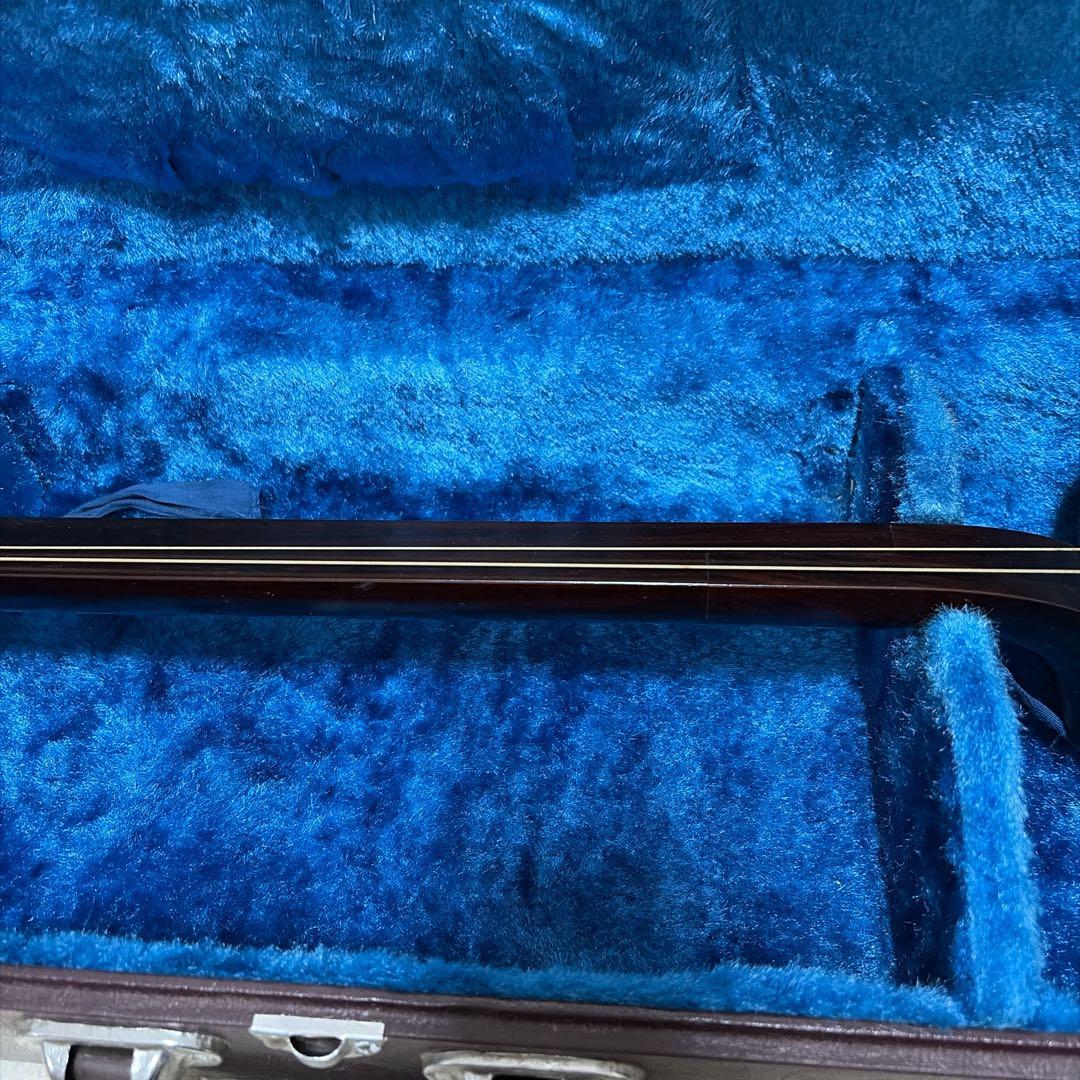 三味線 三つ折り ハードケース付き 合皮胴 お稽古用 ジャンク