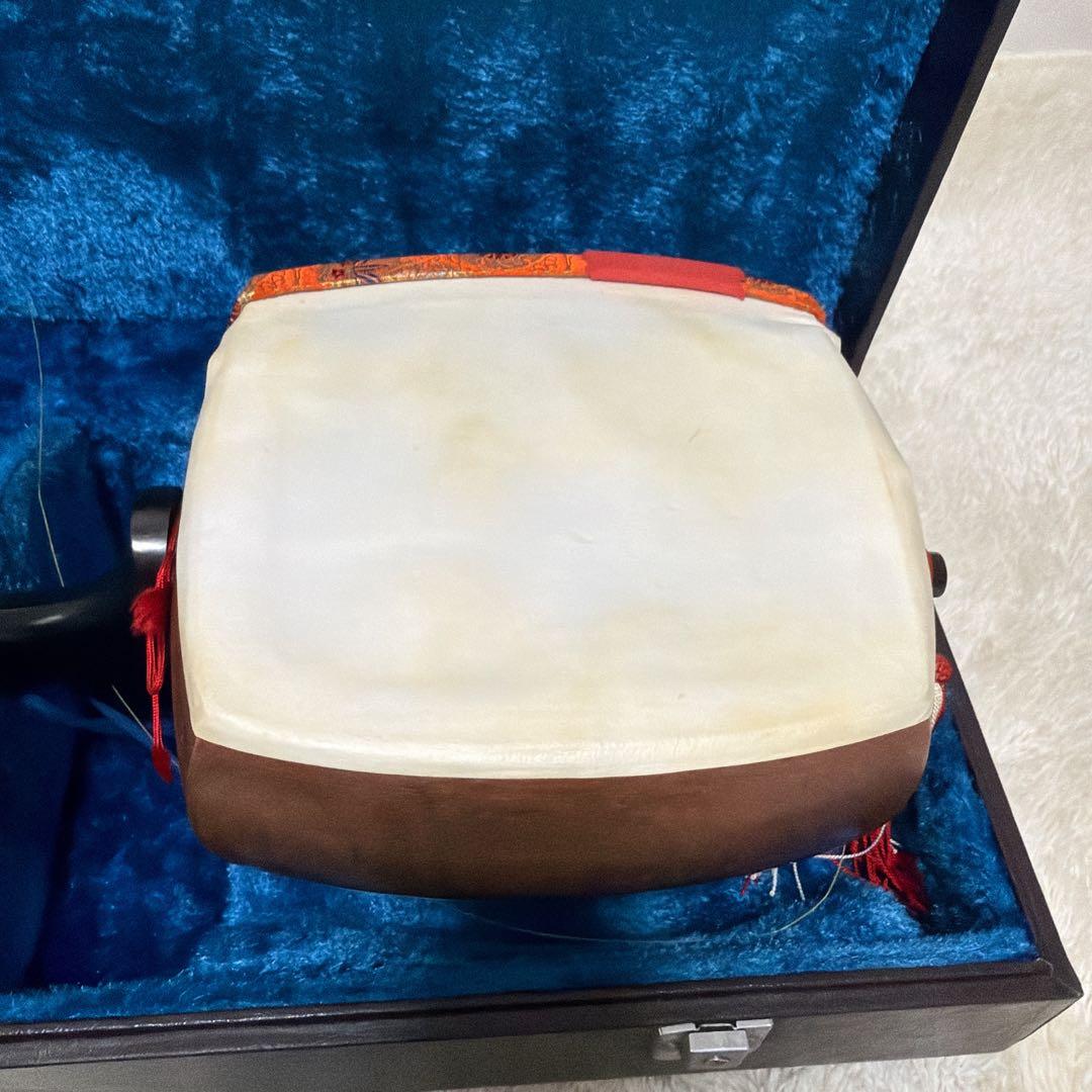 三味線 三つ折り ハードケース付き 合皮胴 お稽古用 ジャンク