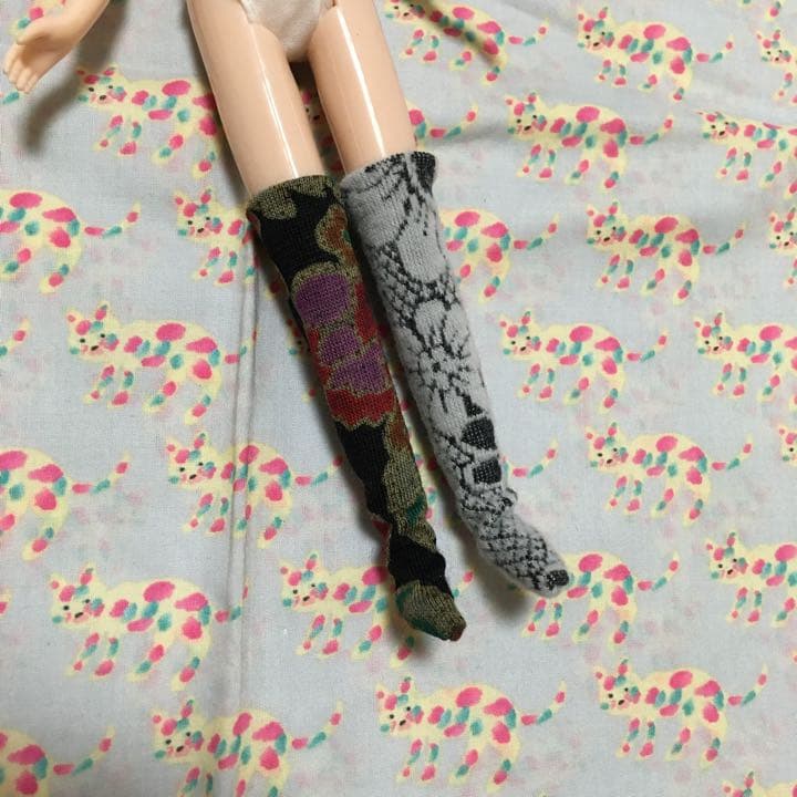 42 大人オーバーニーソックス  リカちゃん　ブライス