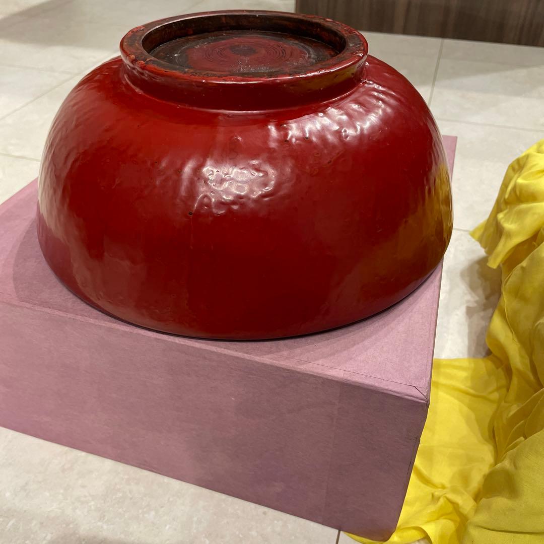 会津塗り　乾漆鉢　大型