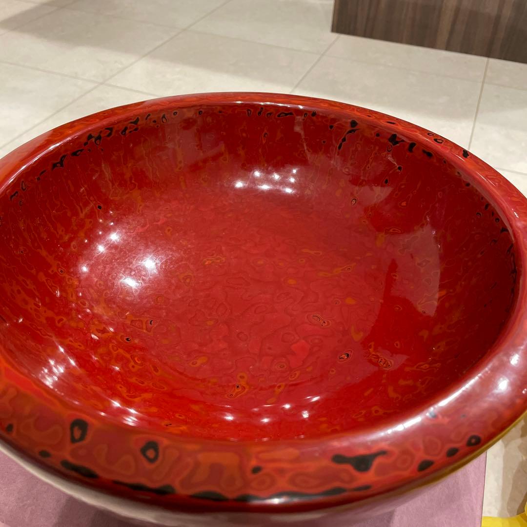 会津塗り　乾漆鉢　大型