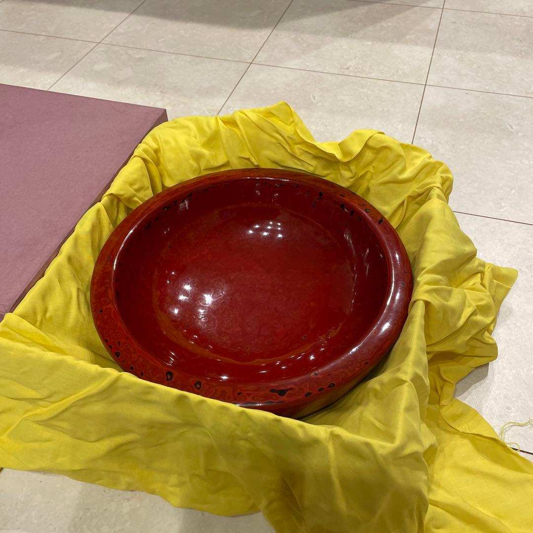 会津塗り　乾漆鉢　大型