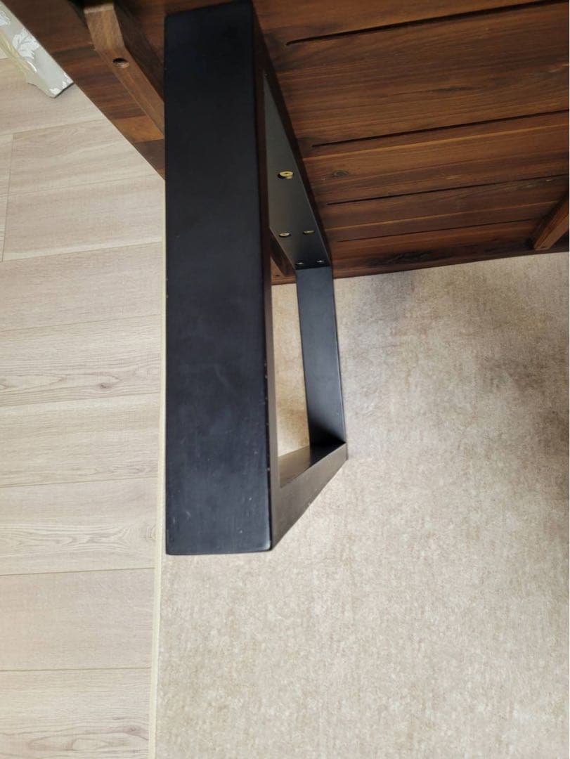 美品 ローテーブル リビングテーブル 無垢 天然木 1枚板 幅150cm