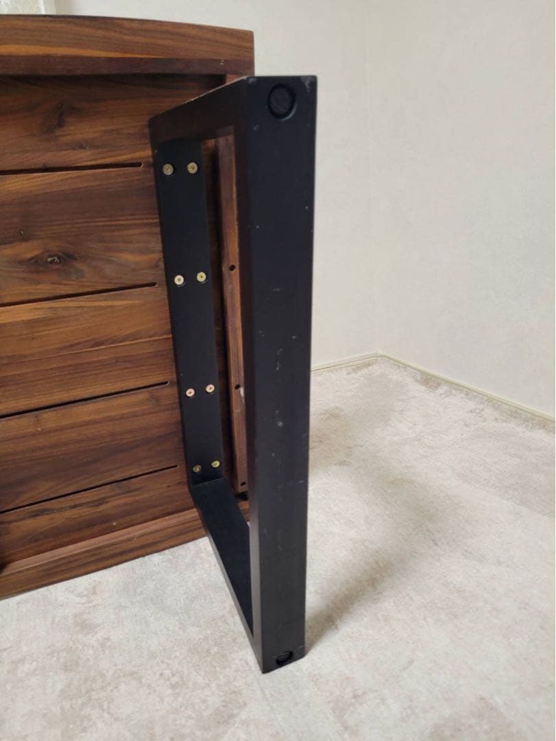 美品 ローテーブル リビングテーブル 無垢 天然木 1枚板 幅150cm