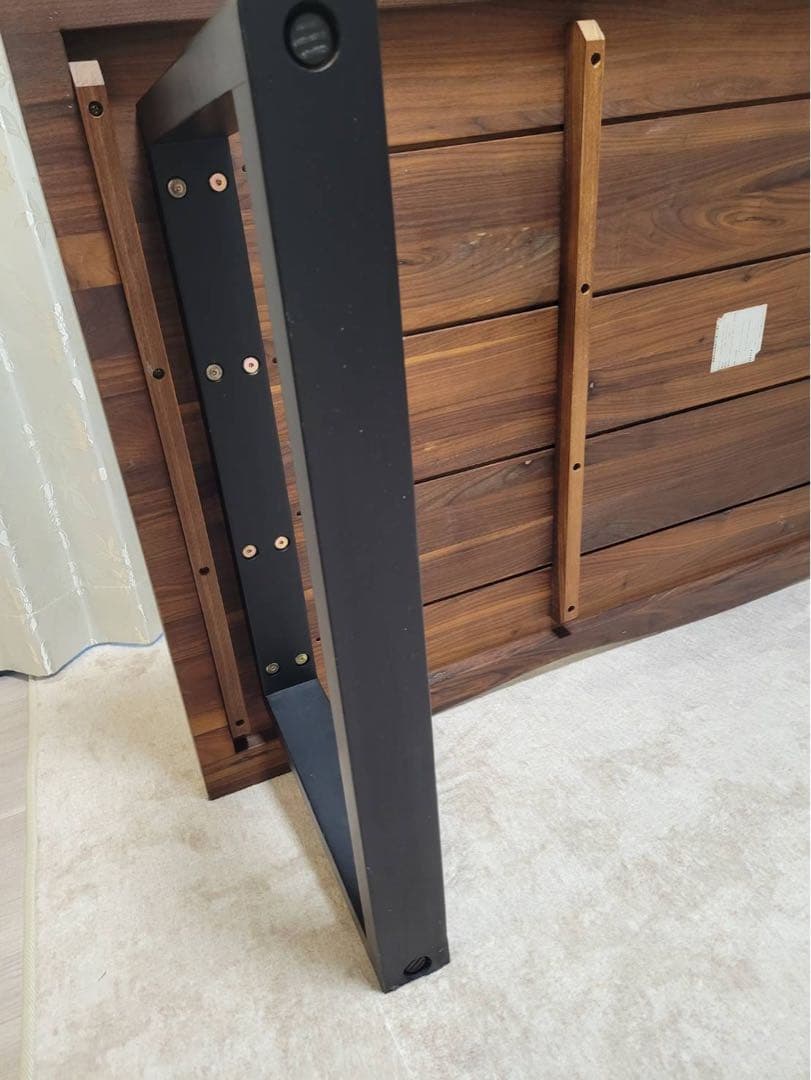 美品 ローテーブル リビングテーブル 無垢 天然木 1枚板 幅150cm