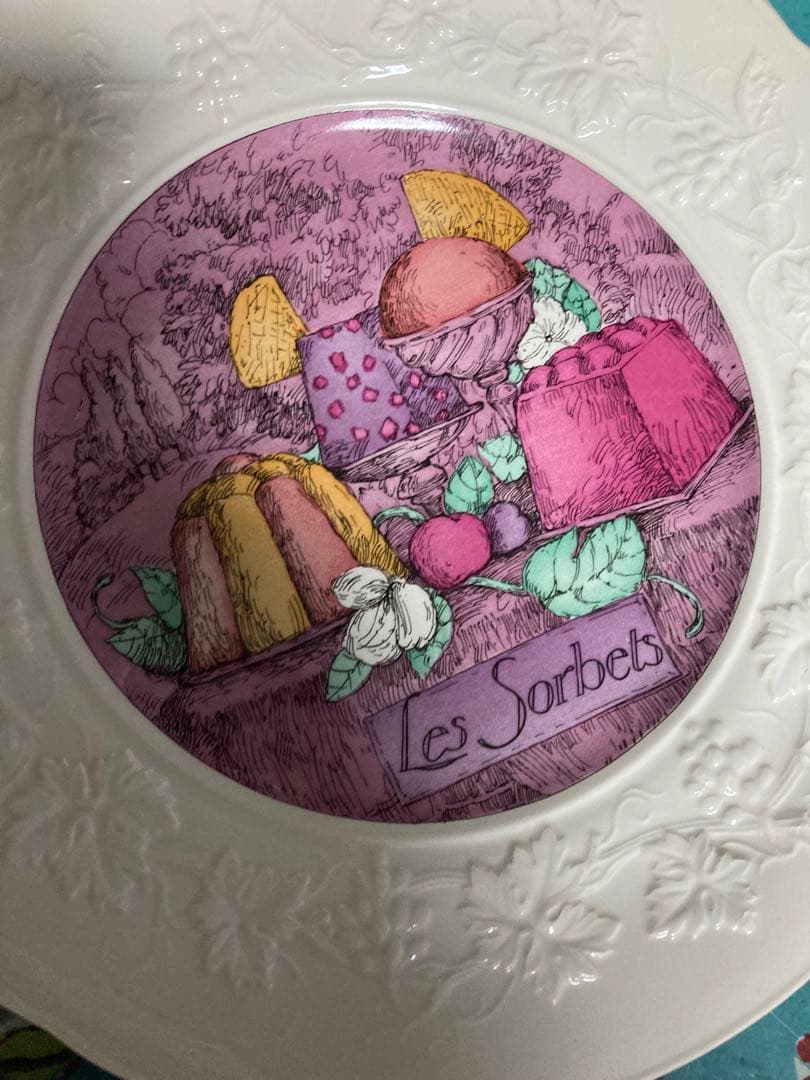 gien 廃盤デザート皿6枚