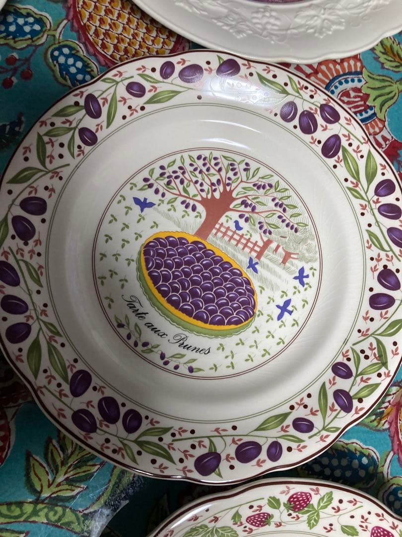 gien 廃盤デザート皿6枚