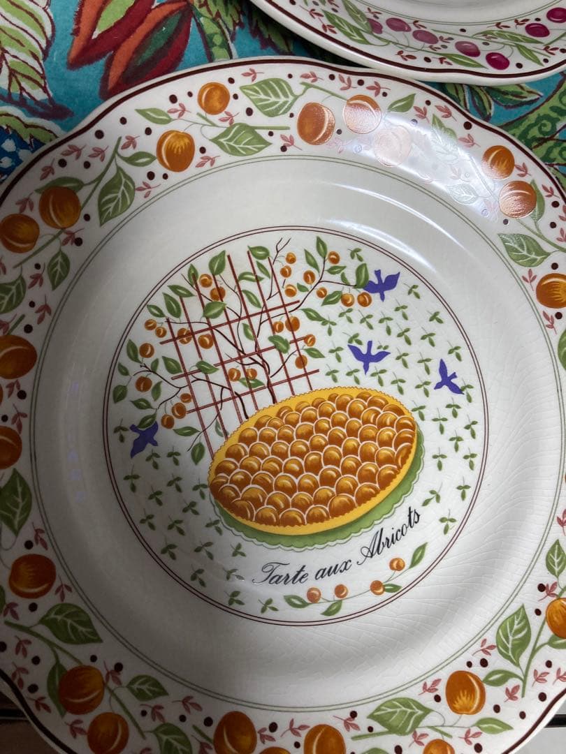 gien 廃盤デザート皿6枚