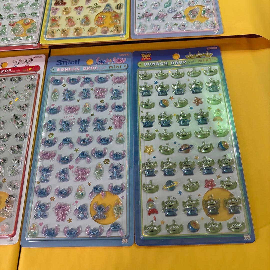 【正規品】ボンボンドロップシール　ミニ　ディズニー 全8種セット　mini