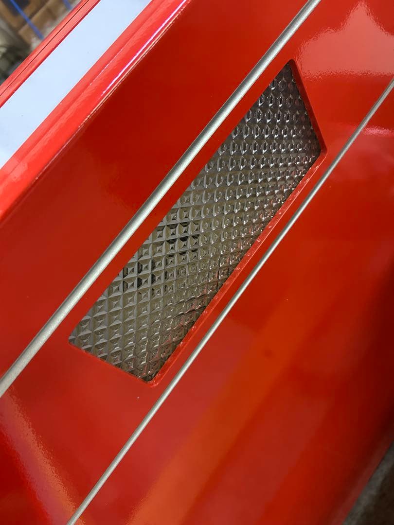 平成レトロ　ポップ　新品　ベッド　シングルベッド　赤　難あり　《引き取り限定》