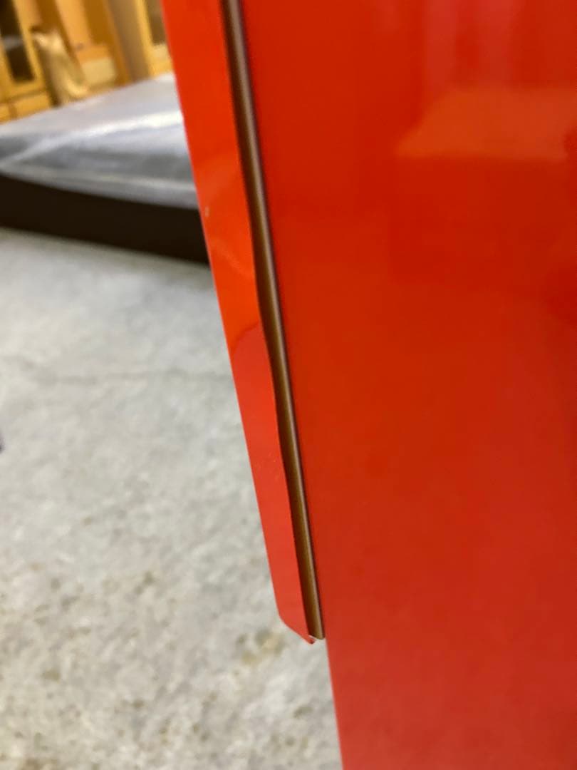 平成レトロ　ポップ　新品　ベッド　シングルベッド　赤　難あり　《引き取り限定》