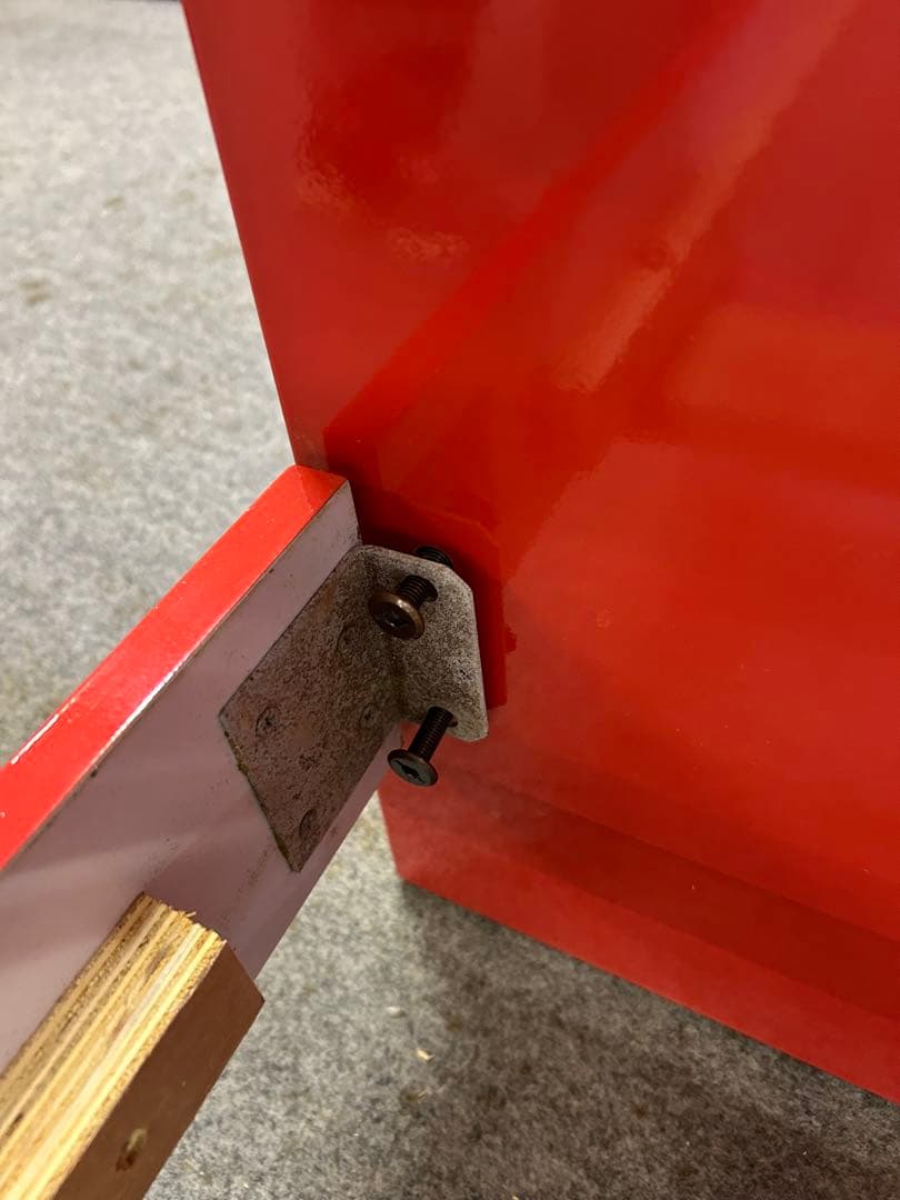 平成レトロ　ポップ　新品　ベッド　シングルベッド　赤　難あり　《引き取り限定》