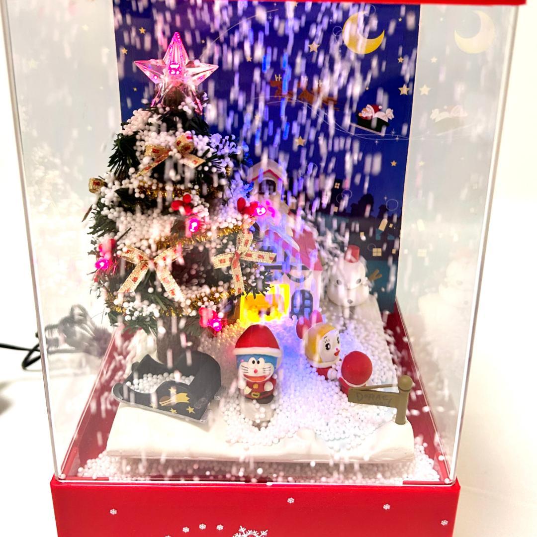 美品】エポック社 ドラえもん スノードーム 雪ふるクリスマスツリー