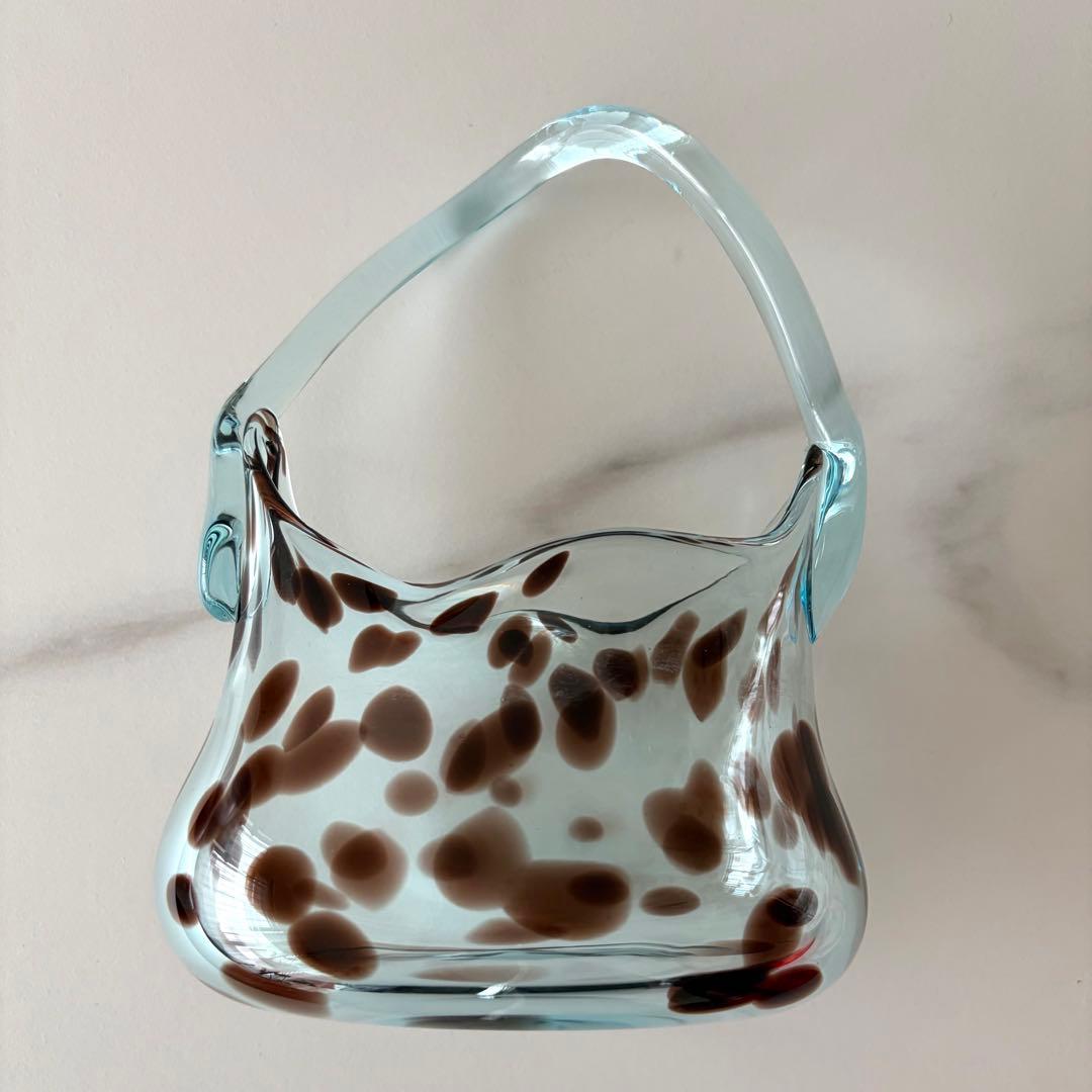 Sghr スガハラガラス】サック＊サイレントムーン・手作りガラス製花瓶