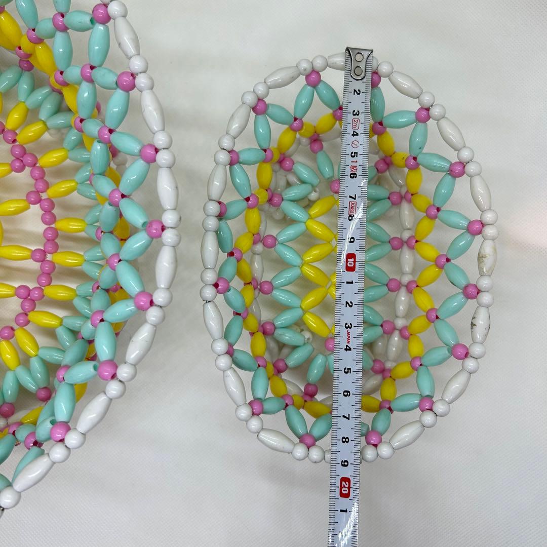 スイマー　ビーズカゴ　レトロ　中古　店舗用　7個セット