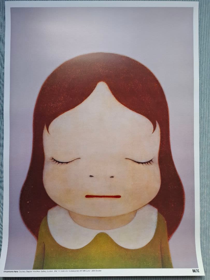 奈良美智2枚組ポスター　『Eyes Open & Eyes Closed』