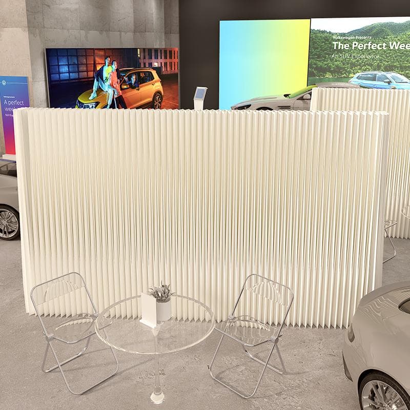 パーテーション間仕切り高さ2ｍ長さ2-3ｍ組立不要目隠し区切り折りたたみ軽量