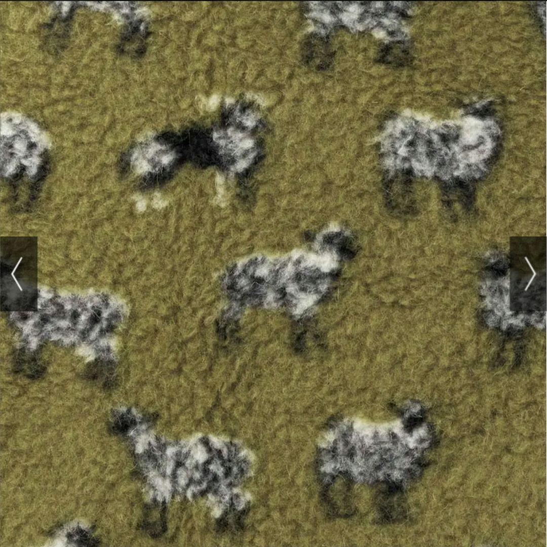 Sheep by the sea ウール ブランケット カーキ 羊