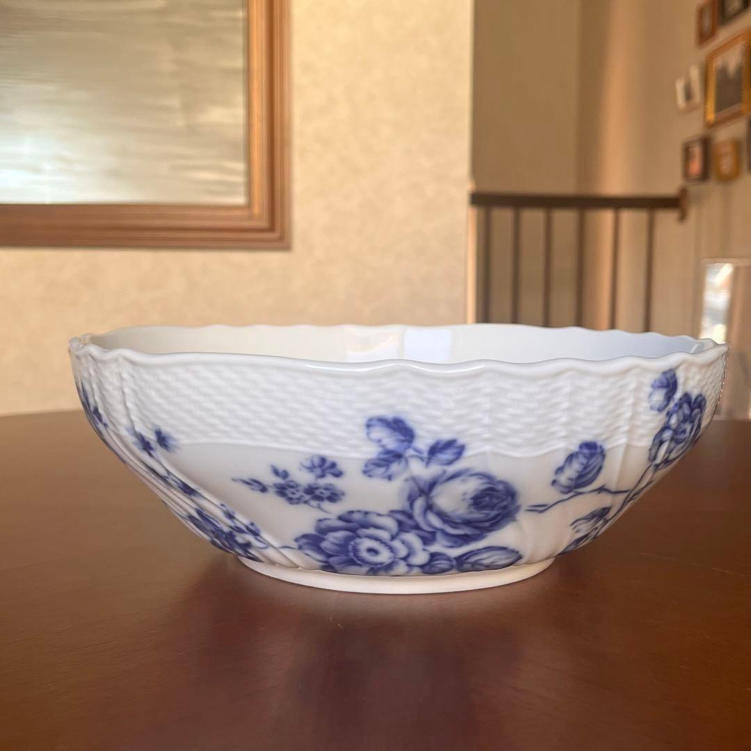 【美品】リチャードジノリ★ローズブルー★ラージボウルとシェルディッシュ