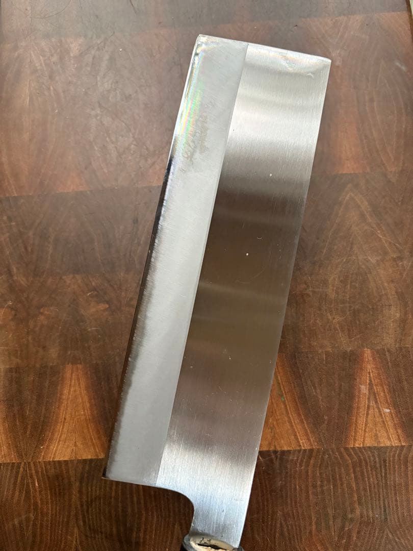 堺打刃物　薄口　中華包丁　210mm 7寸　白鋼　包丁　和包丁　未使用　菜切