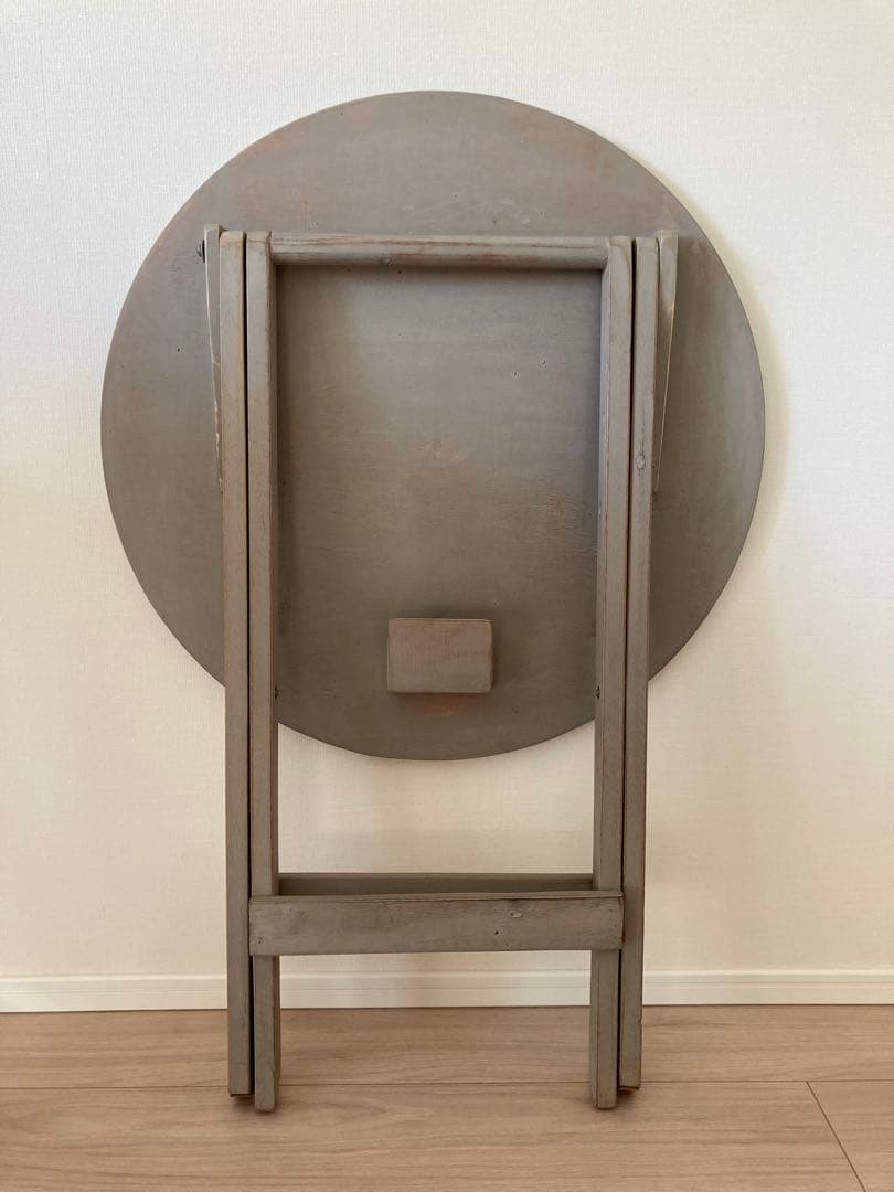 フォールディングテーブル 折りたたみテーブル 木製 ヴィンテージ シャビー