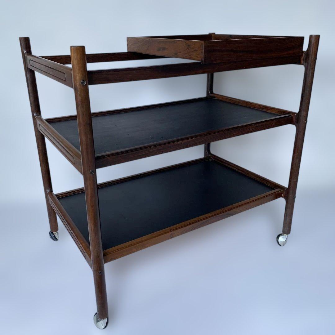 1960年代頃 デンマーク製 ローズウッド ワゴン トロリー