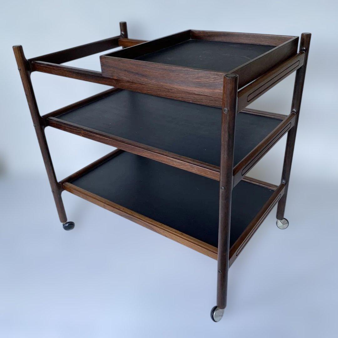 1960年代頃 デンマーク製 ローズウッド ワゴン トロリー