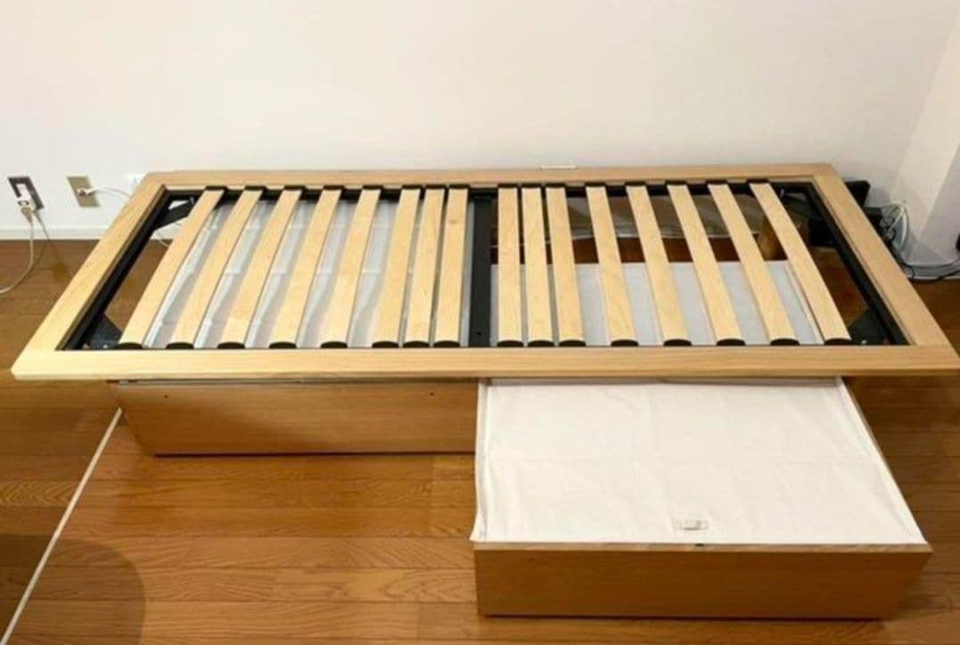 無印良品マットレス付きすのこベッド3点セット