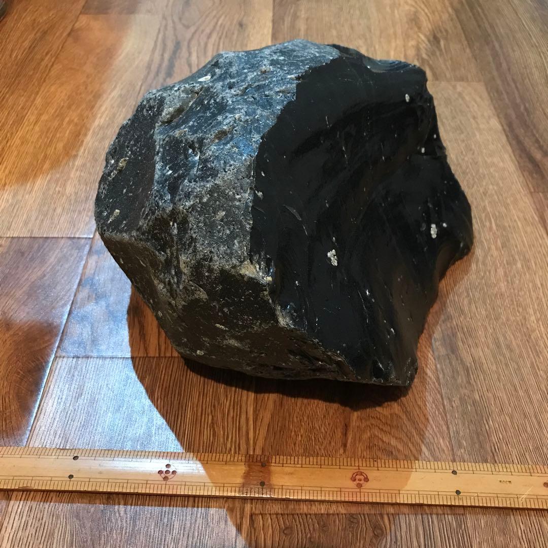 《貴重 》北海道 白滝村 黒曜石 オブシディアン 約9.3kg