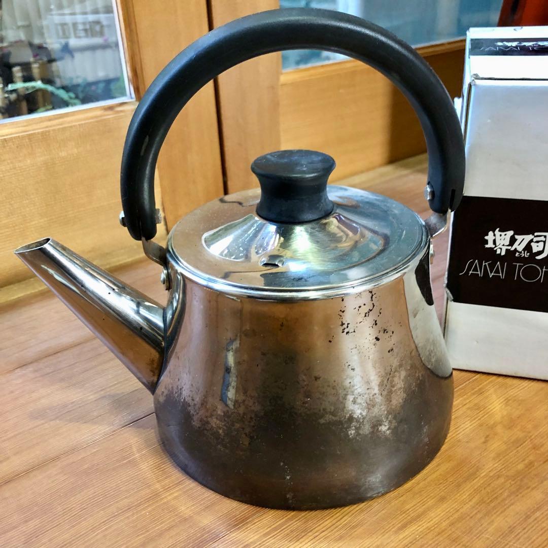 堺刀司ステンレス湯沸しやかん 電磁機電気プレート対応 日本製