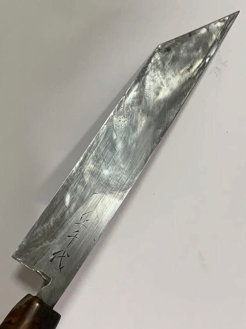 正千代 純日本鋼 正本系 鰻裂包丁　21cm