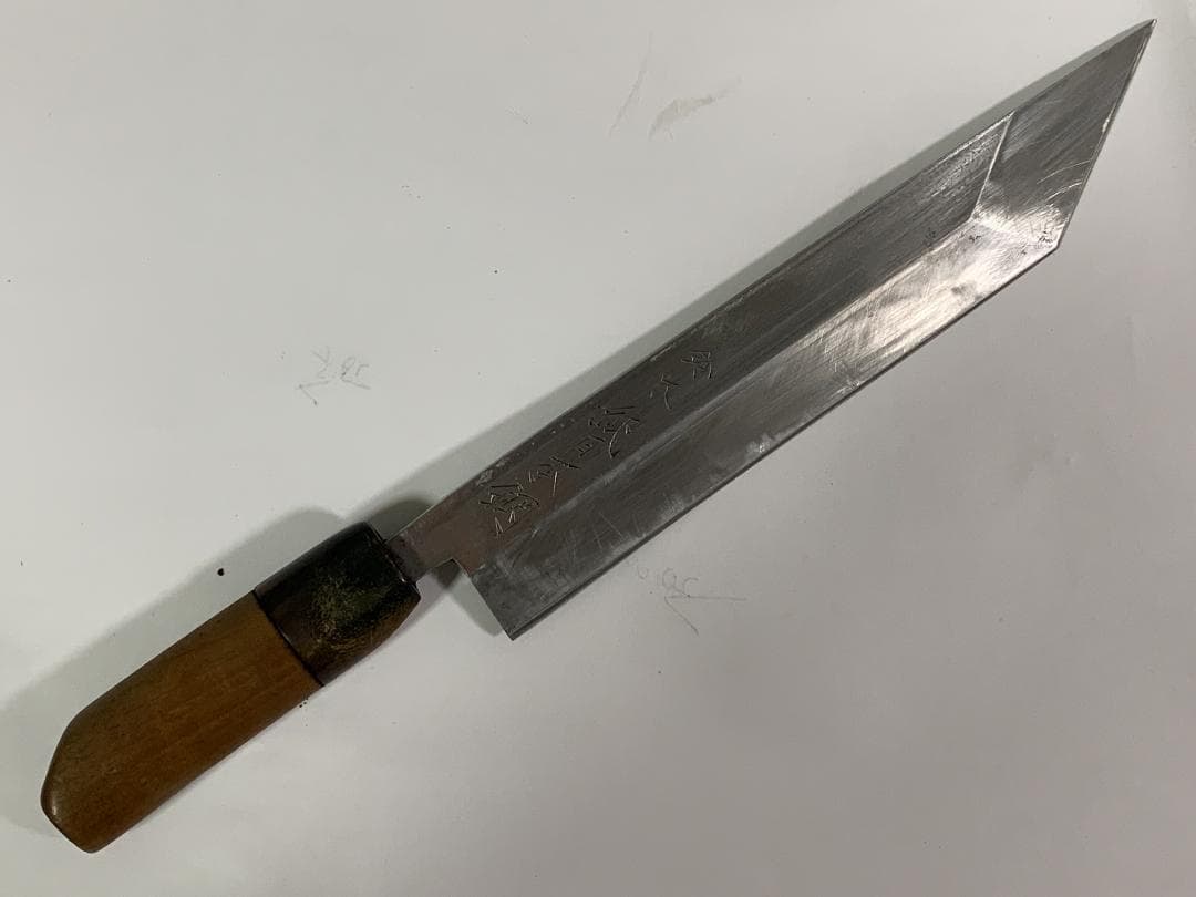 正千代 純日本鋼 正本系 鰻裂包丁　21cm