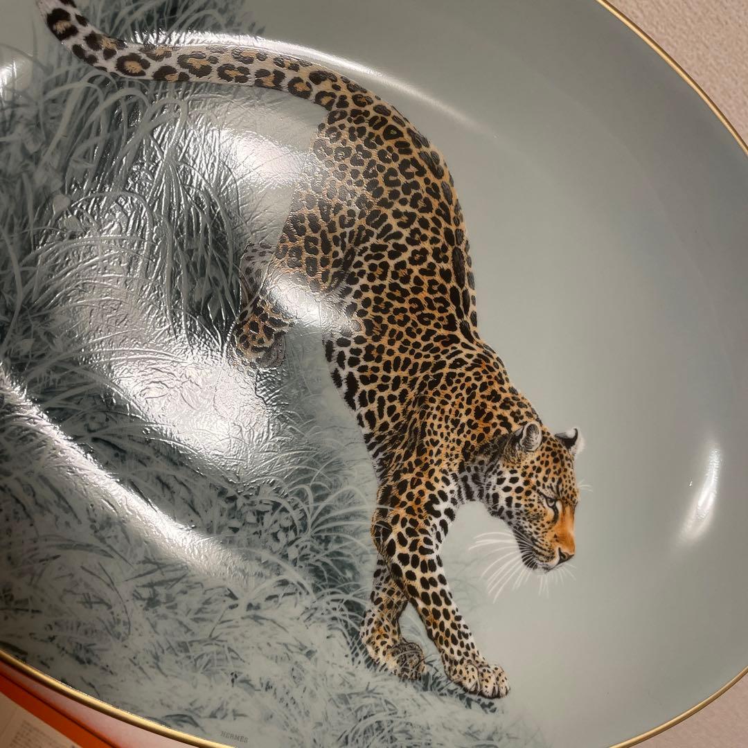 エルメス　赤道直下のスケッチ　オーバルプレート　ディナープレート　ジャガー