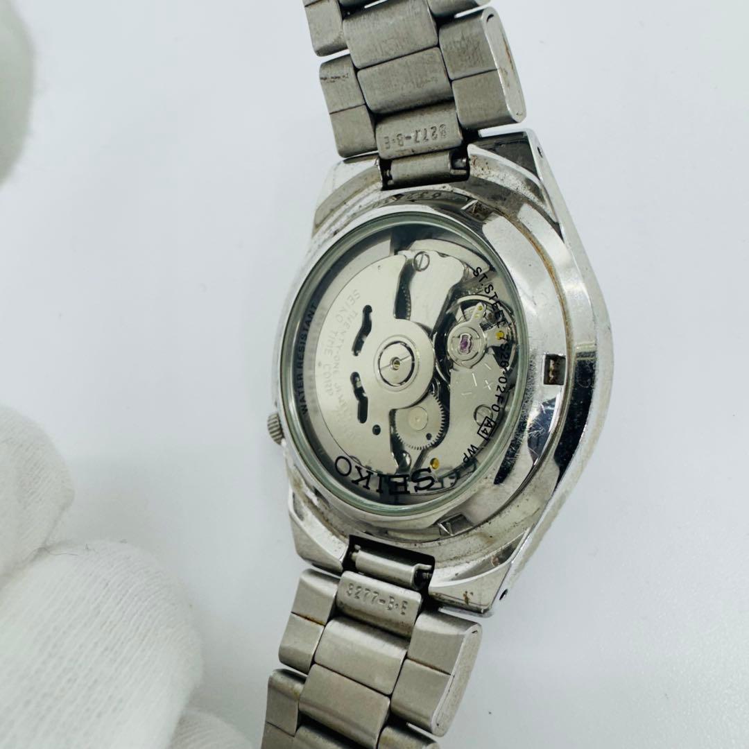 ✨SEIKO✨セイコー5✨シルバー文字盤✨デイデイト✨21JEWELS✨腕時計✨