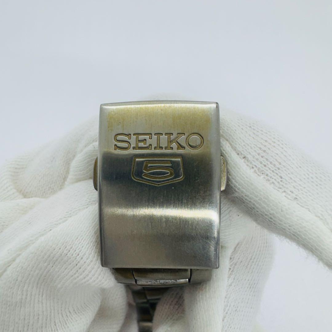 ✨SEIKO✨セイコー5✨シルバー文字盤✨デイデイト✨21JEWELS✨腕時計✨