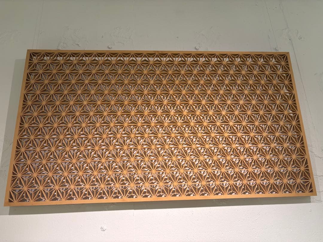 日本の伝統工芸「組子細工」　装飾パネル　3枚セット